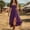 *Purple, variant on ClodeEU Women's Spaghetti Strap High Waist Dress with Ruffle Hem ,Casual Boho Vacation Flowy Midi Dress Wine,Women's Plus L