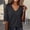Black, variant on Short Sleeve Tshirt For Women Summer Thread Neck T Shirts Loose Fit Casual Lightweight Basic Tee Classic T-shirt Work Blouse Daily Wear Grey M