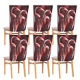 thumbnail image 6 of Decorative Chair Back Cover One Size x2 Chair Cover Dining Chair Slipcovers Chair Back Decoration Festival Chair Decoration Cartoon Christmas Candy Cane, 6 of 6