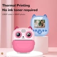 thumbnail image 5 of Xirurus Instant Print Camera 1080P 48MP Digital Video Thermal Dual HD 2.4 inches / 6.09 cm Screen Music Game 1300mAh Blue, 5 of 9