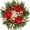 22in Gold, variant on JEWLALO 20'' Christmas Wreaths for Front Door, Gold Ball and Flower, Red Berry Decor for Indoor Outdoor Home Christmas New Year
