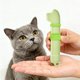 thumbnail image 4 of Dispensador de premios para gatos, comedero con cuchara, exprimidor de puré de comida, plástico de grado alimentario, pistón de varilla de empuje, verde/amarillo/gris, 9 pulgadas, uso en casa y, 4 of 6