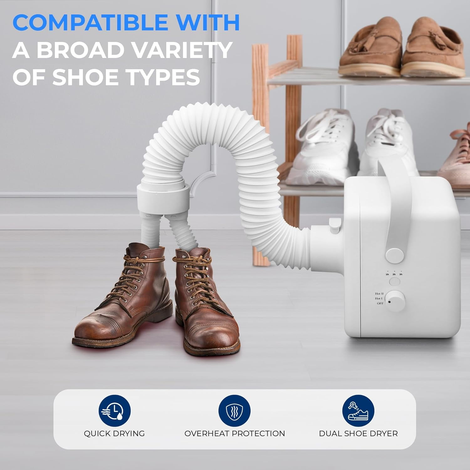 1000W Portable Dryer, Mini Heater & Aroma Diffuser for Home/Apartment – Dries Clothes, Shoes, Hats, Gloves, and More