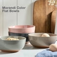 thumbnail image 4 of Juego de 4 cuencos de cerámica grandes de color, cuencos para cereales de 30 onzas, juego de cuencos para sopa para cocina, cuencos para ensaladas y avena, cuencos para servir frutos secos, pastas,, 4 of 7