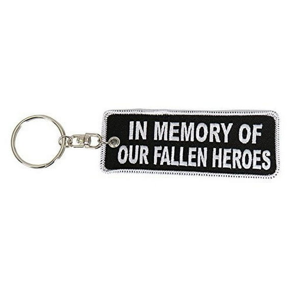 KCH1054 'In Memory Of Our Fallen Embroidered' Key Chain