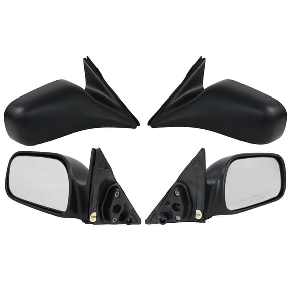NEW DOOR MIRROR PAIR FITS TOYOTA 92-96 CAMRY MANUAL TO1320114 70518T 955-166 TY24R  TO1321114 955-166 70517T TY24R 87910-06040