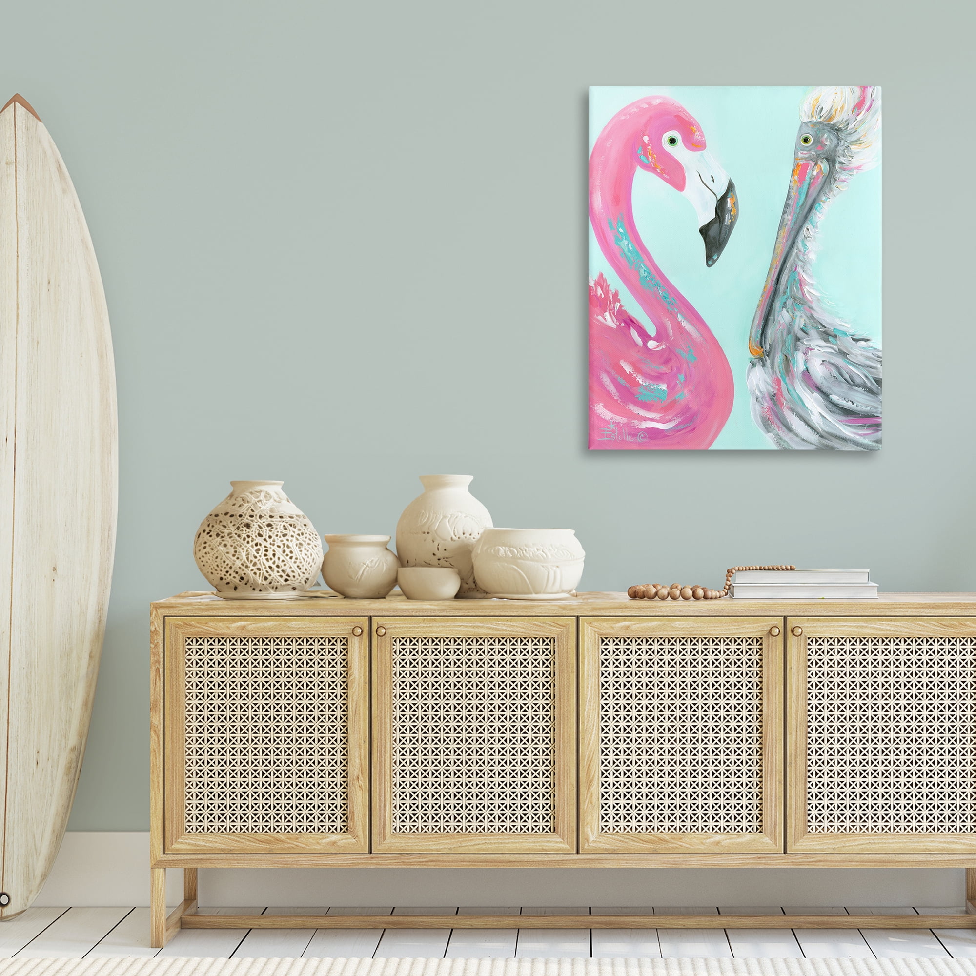 Stupell Industries Wild Nautical Birds Animals & Insects Painting Gallery Wrapped Canvas Art Print Wall Art, 30 x 40