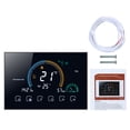 thumbnail image 1 of Termostato de habitación programable inteligente WiFi controlador de temperatura de calefacción eléctrica LCD retroiluminado, negro Yuarrent HA001967-01B, 1 of 6