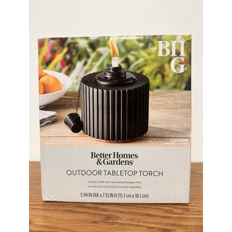 Better Homes & Gardens Outdoor Tabletop Torch | Snuffer Cap