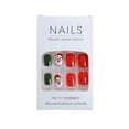 thumbnail image 5 of Yoyauz 24 PCS Christmas Fake Nails Shining Gold Purple Christmas Puppy Star Short Fake Nails, Christmas Color Nails Used for DIY Nail Decoration in Winter, 5 of 6