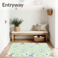 thumbnail image 3 of ODIKA 6'x9' Machine Washable Non-Slip Area Rug, Wilderness Hideaway Scene with Forest Creatures High Traffic Rug with Pad, Beige, 683190, 3 of 8