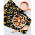 thumbnail image 3 of Black Yellow Sunflower Kitchen Dish Towels for Drying Dishes Set of 3, Summer Botanical Farmhouse Floral Waffle Weave Microfiber Hand Tea Bathroom Towels Quick Dry & Absorbent Towel 12x12, 3 of 7