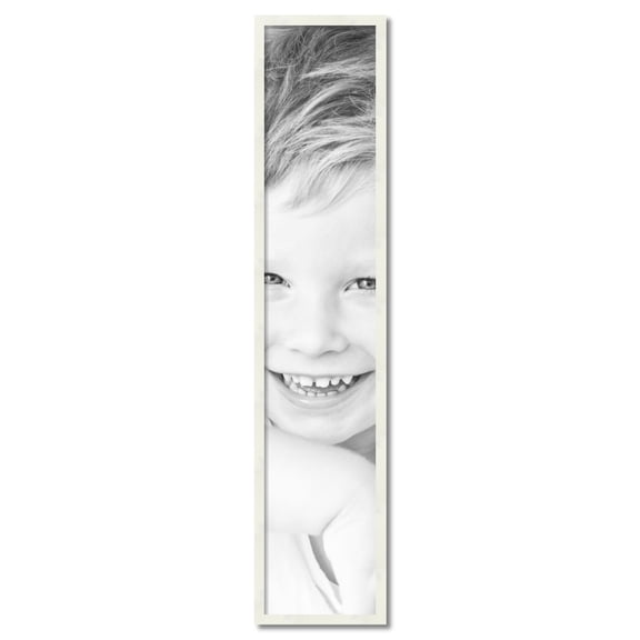 ArtToFrames 11x56 inch White Picture Frame, White 11" x 56" Wood Poster Frame (WOM-5140) 1234