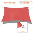 thumbnail image 1 of Sunshades Depot 19' x 23' Sun Shade Sail Rctangle Permeable Canopy Red Custom Size Available Commercial Standard, 1 of 6