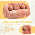 thumbnail image 6 of LUCKHAO   Oversized Bean Bag Chair, Giant Bean Bag Chair , Comfort Lounger  High Back Bean Bag Chair,chenille Lazy Sofa Comfy Chair,,for Livingroom,Bedroom,Sunroom ﻿, 6 of 24