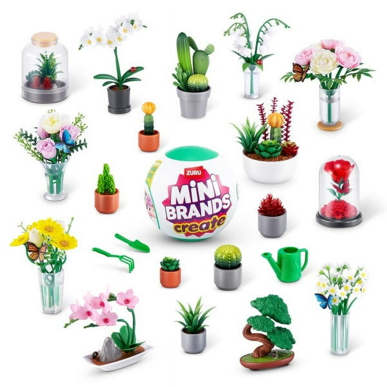【開店記念セール！】 Mini Brands Create Botanical Garden Capsule, Novelty Unbox フラワー・リース