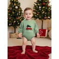 thumbnail image 5 of BemeyourBBs Newborn Baby Boy Girl Christmas Outfits My First Christmas Bubble Romper Sweatshirt Cute Long Sleeve Letter Tree Car Print Bodysuit Fall Winter Xmas Clothes, 5 of 9