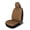 Beige, variant on MotorBox Car Seat Covers - Ranch Leatherette Faux Leather Brown Seat Covers for Car - Diamond Stitched Cushioned Interior Protectors for Automotive Accessories, Trucks, SUV, Cars - Two Front Covers