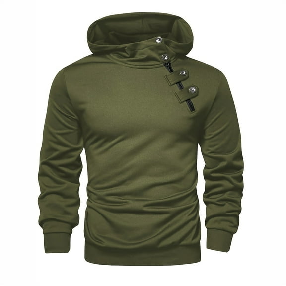 Hoodies for Men Pullover Big and Tall Hoodies for Men Men's Casual Hoodie Fashionable Pullover Sweatshirt Comfortable Streetwear Soft Blend Long Sleeve Hooded Top for Everyday Wear
