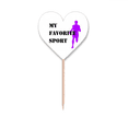 thumbnail image 1 of Like Sports Fitness Balanced Run Toothpick Flags Heart Lable Cupcake Picks, 1 of 3