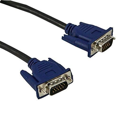 Mucjun Nickel Plated 15Pin Male to Male Black Color Vga Cable 