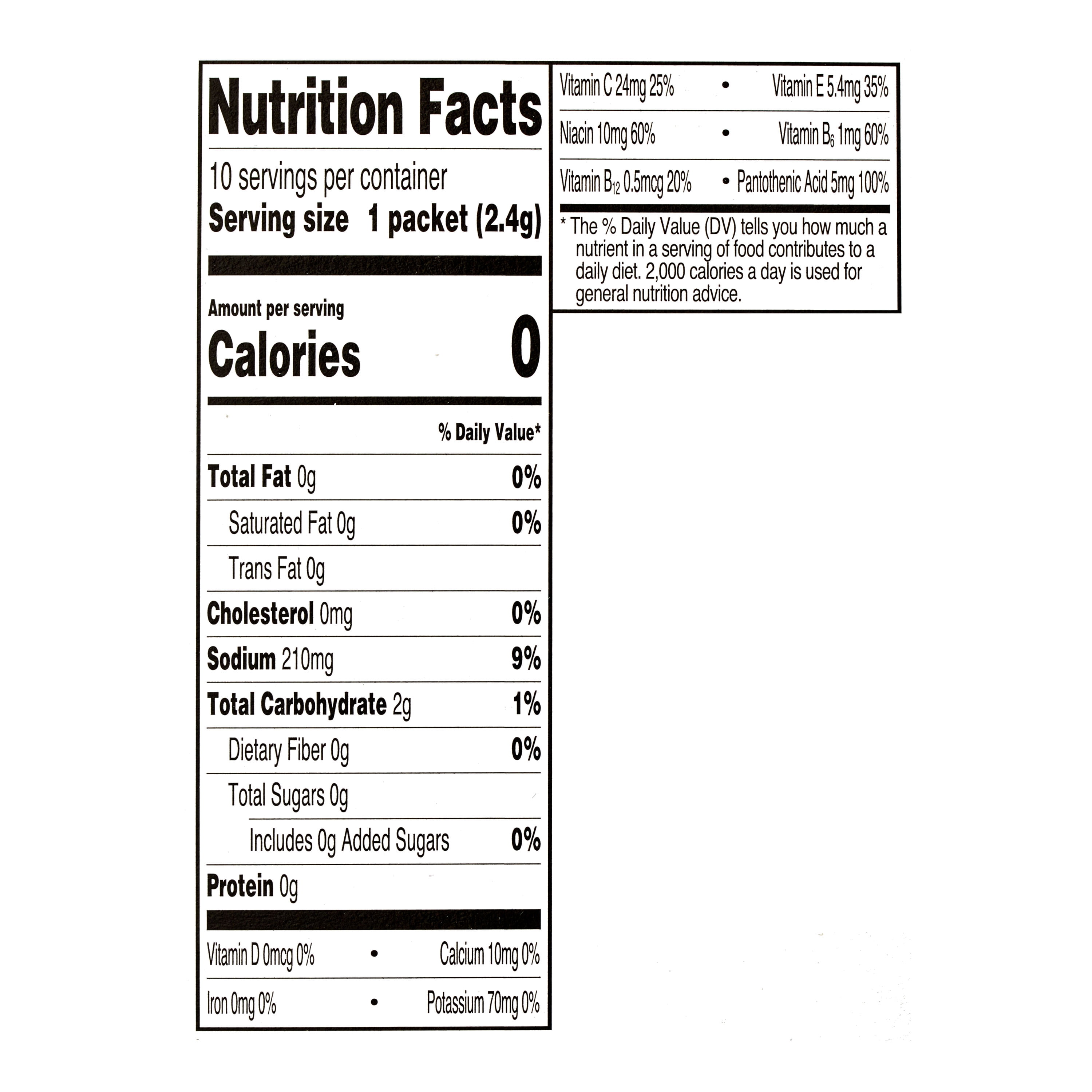 Great Value Sugar Free Watermelon Electrolytes Powdered Drink Mix, 0.8 oz, 10 Packets 0.85 oz