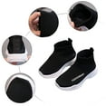 thumbnail image 5 of NIEWTR Toddler Boys Girls Sneakers Kids Casual Shoes Walking/Running Shoes Sneakers for Sports Athletic Gym Walking (Black,8), 5 of 8