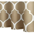 thumbnail image 4 of Ombre Taupe Shower Curtain, Quatrefoil Pattern Fabric Shower Curtains for Bathroom Decor, Moroccan Tile Modern Waterproof shower Curtains with Hooks Aesthetic Gradual Color Design 72x72 Inches, 4 of 6