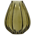 thumbnail image 1 of Bouclair Vase Vert Côtelé, 1 of 2