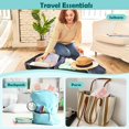thumbnail image 4 of 2pcs Cute Travel Makeup Bag Set, Chenille Letter Bag, Preppy Cosmetic Pouch Small Toiletry Bags, Women Birthday Gifts, 4 of 7