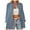 Grey, variant on Summer Tops for Women Long Sleeve Shirt Turndown Cardigan Top Solid Loose Casual Summer Shirts for Women Hot Pink L