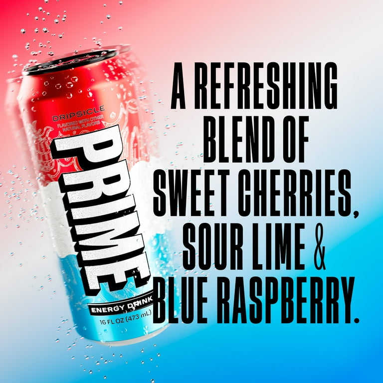 PRIME, Sugar Free Energy Drink, 16 fl oz, Dripsicle, 12 Pack