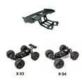thumbnail image 4 of 2X Tail Wing for XLF X03 X-03 1/10 RC Car Brushless Truck Spare Parts Accessories, 4 of 4