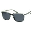 thumbnail image 2 of Antiglare Polarized Lens Mens Rectangular Slick Designer Sunglasses Slate Gunmetal Black, 2 of 4
