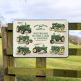thumbnail image 2 of Placa Metal John Deere Farm Machine Arte Pintura Hierro Rectangular 30x20cm Verde, 2 of 9