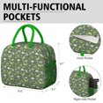 thumbnail image 6 of Womens DarkGreen Cartoon Dinosaurs Plants Pattern Lunch Box for Work,Insulated Lunch Bag for Women,Loncheras Para Mujer,Leakproof Adult Lunch Bag for Work,Beach,Travel,Picnic,Camping, 6 of 7