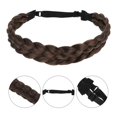 thumbnail image 3 of Braided Hair Braid Headpiece Hair Band Braid Ponytail for Sports Work Daily, 3 of 4