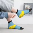 thumbnail image 2 of Pofeuu Cute Ducky Print 30cm Socks, Adult Running Hiking Socks for Youth and Adult, 2 of 7