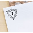 thumbnail image 6 of Printtoo Triangle Swirl Border I Alphabet Monogram Initial R-40 Self Inking Rubber Stamp Office Stationary, 6 of 6
