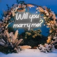 thumbnail image 2 of CADODIS Will You Marry Me Neon Sign LED Light Proposal Wedding Party Engagement Room Decor Romantic Celebration Wall Art, 2 of 5