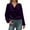 Purple, variant on Female T-Shirts Women Fall Clothes 2026 Winter Solid Color Korean Velvet High Neck Long Sleeve T Shirt Top Comfortable Soft Thermal Knitted Tee Shirt for Casual Wear Xxxl