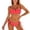 C287/Watermelon Red, variant on XIYON Womens Bikini Sets High Slit Swimsuit With Side Zipper And Tied Detail Bikini Two Piece Bathing Ladies Swimwear Comfortable