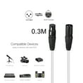 thumbnail image 1 of TopLLC For Card 20 Foot Female To Male XLR Mic Cable White 0., 1 of 6
