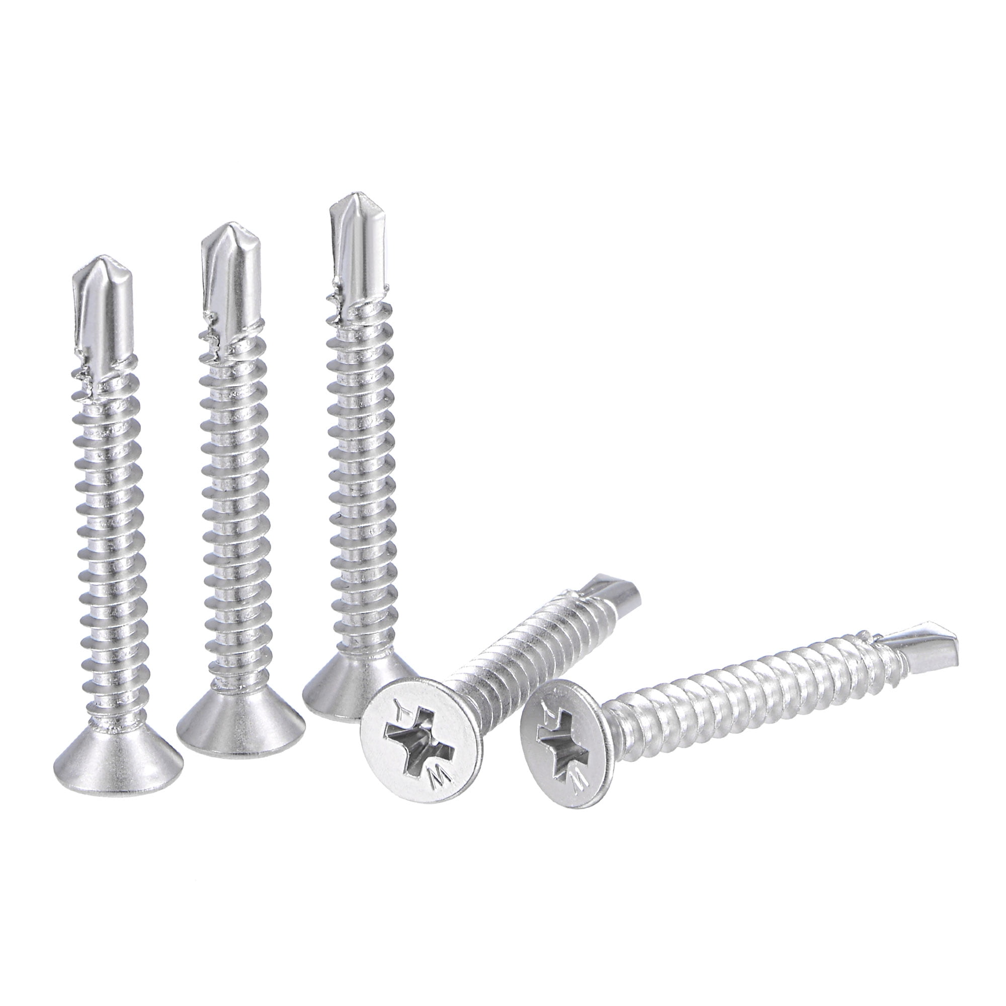 No.4 x 9mm 3/8'' Stainless Steel Countersunk Self Tapping Screws 20 Pk. 