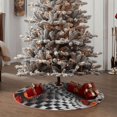 thumbnail image 4 of Rateoe Butterflies Optical Illusion Pattern Christmas Tree Skirt with Ties, Christmas Tree Decorations, Farmhouse Christmas Decor Xmas Holiday Decorations-48", 4 of 6