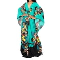 thumbnail image 2 of XUNKUSGA Grande Taille Sorties de Plage pour Femmes Mode Robe Caftan à Manches Chauve-Souris Ample Confortable Douce d'Été à Imprimé Floral Robe Maxi, Rouge, Taille Unique, 2 of 9