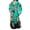 #4_Multicolor, variant on Womens Ethnic Boho Print Plus Size Kaftan Beach Dress Elbow Batwing Sleeve Deep V Neck Maxi Swimsuit Cover Up Loungewear Sleepwear