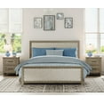 thumbnail image 5 of Side Table with 2 Drawers, Farmhouse End Table with Charging Station, Wooden Nightstand for Bedroom & Living Room, Grey, 5 of 7