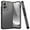 Gray, variant on TJS for Motorola Moto Edge 5G 2024 Phone Case, Dual Layer Hybrid Magnetic Support Shockproof Heavy Duty Cover for Moto Edge 5G 2024 (Black)