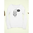 thumbnail image 3 of I Am Cool Doodle Owl Long Sleeve Toddler -Image by Shutterstock,  3 Toddler, 3 of 4